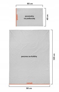 Pościel niemowlęca Bawełniana 90 x 120 cm WESOŁY RADIOWÓZ