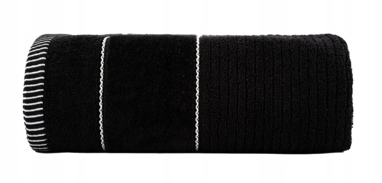 Ręcznik 100 % BAWEŁNA 70cm x 140cm CZARNY