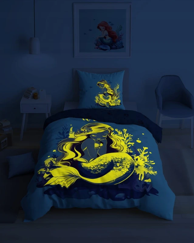 Pościel FLUO kołdra160cm x 200cm + 1 x poduszka 70cm x 80cm SYRENKA