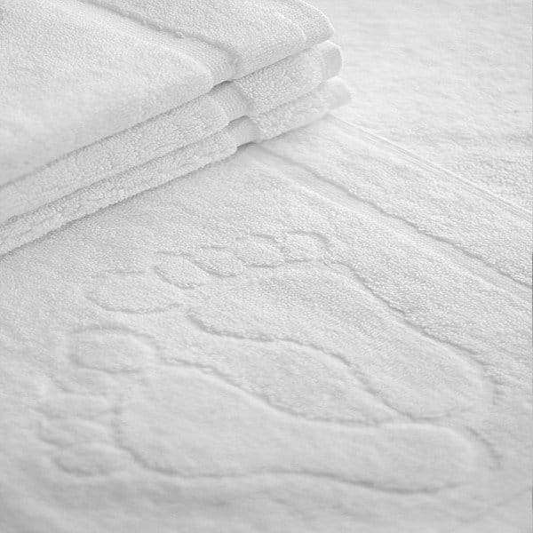 Dywanik łazienkowy hotelowy 50cm x 70cm biały STOPKA