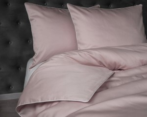Pościel GŁADKA MAKOSATYNA kołdra 180cmx200cm + 2x poduszka 70cmx80cm RÓŻ