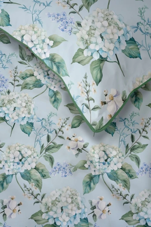Pościel bawełniana 220x200 Perkal + 2x 70x80 Kwiaty Komplet Premium