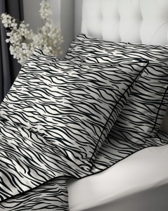 Pościel bawełna, Perkal, kołdra 160cmx200cm + 2x poduszka70cmx80cm, zebra