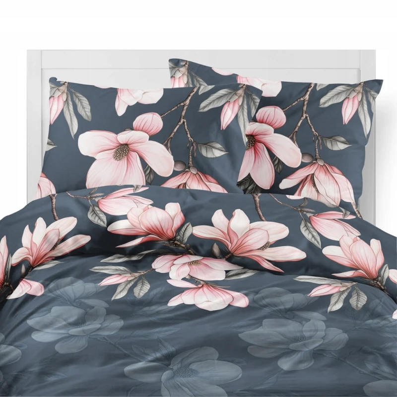Pościel FLANELA, kołdra 220cm x 200cm + 2x poduszka 70cmx 80cm Kwiaty