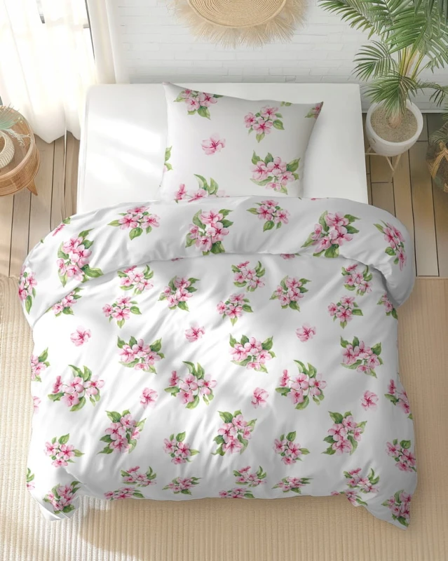Pościel Bawełniana 160x200 + 2x70x80 Komplet 3cz 100% Bawełna