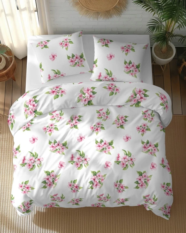 Pościel Bawełniana 160x200 + 2x70x80 Komplet 3cz 100% Bawełna