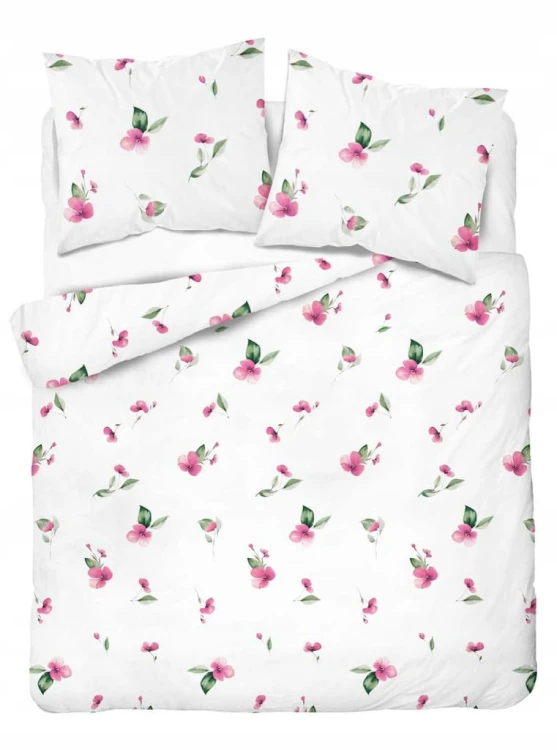 Pościel Bawełniana 160x200 + 2x70x80 Komplet 3cz 100% Bawełna